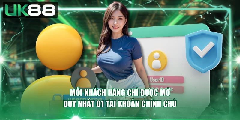 Mỗi khách hàng chỉ được mở duy nhất 01 tài khoản chính chủ